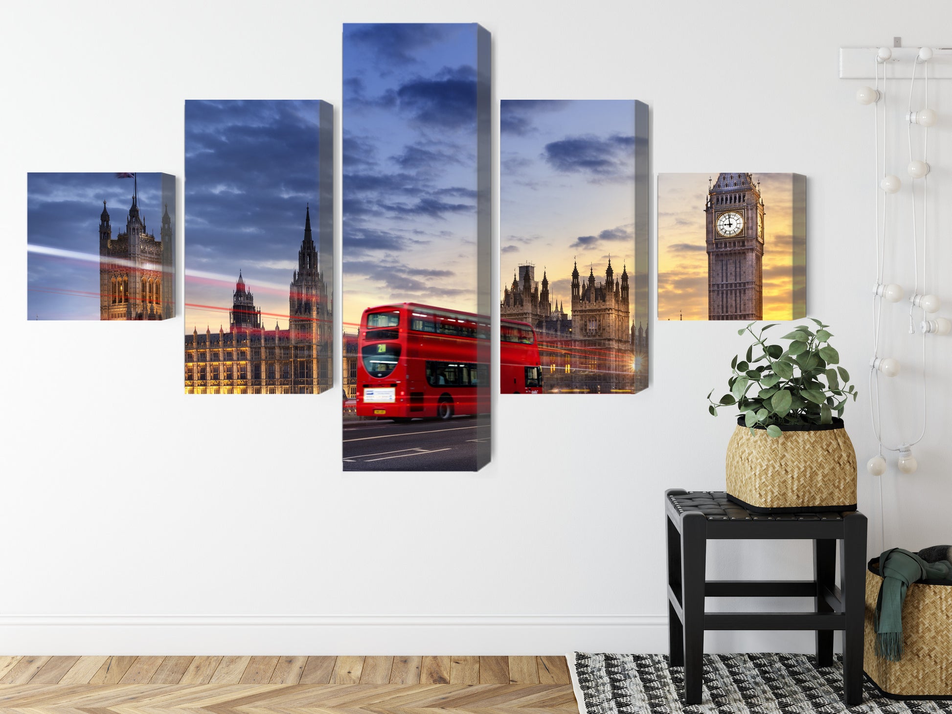 Obraz Wieloczęściowy Londyn Big Ben – majestatyczna panorama do wnętrz nowoczesnych, industrialnych i klasycznych – widok 7