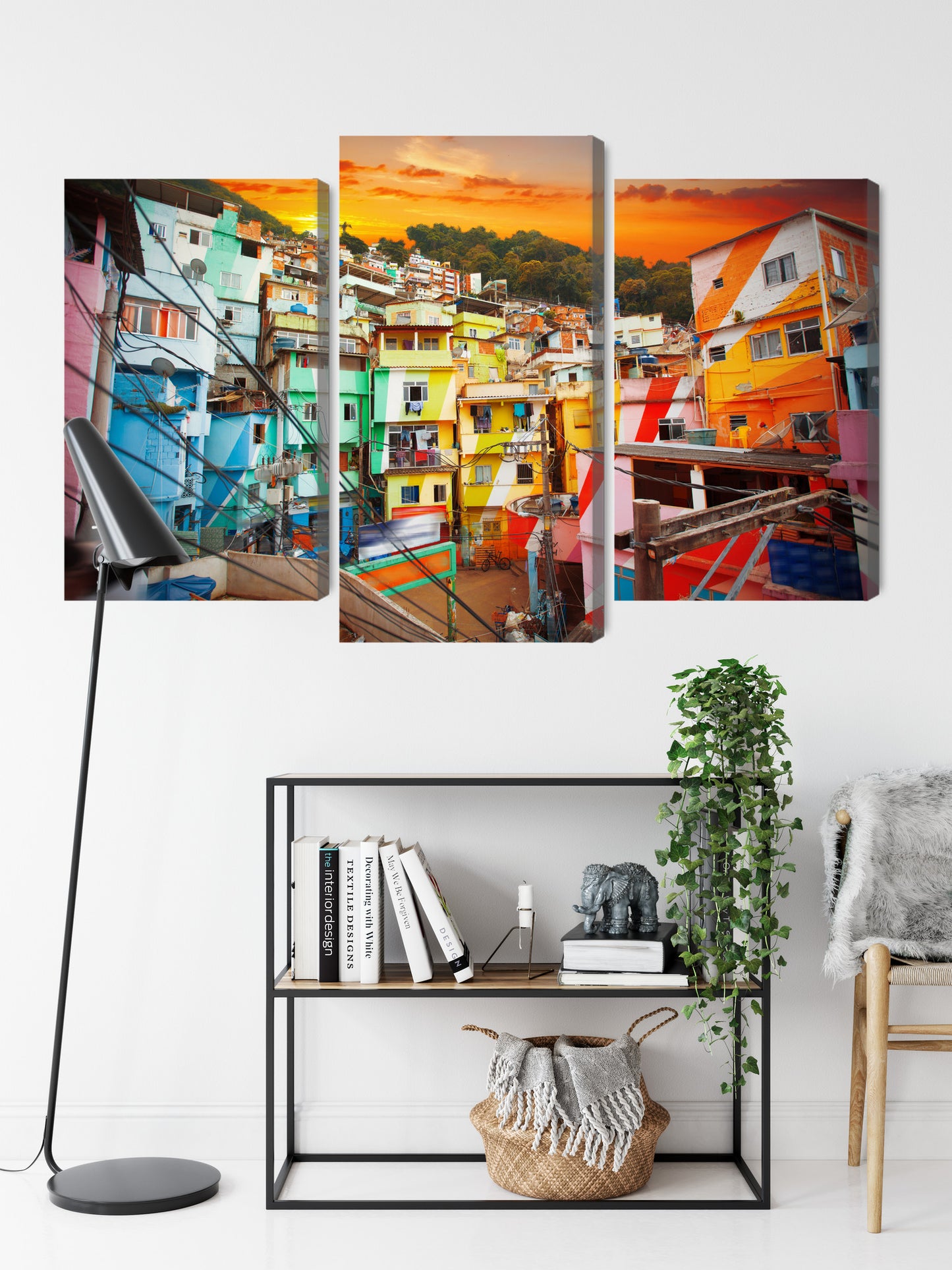 Obraz Wieloczęściowy Rio de Janeiro – dynamiczna panorama miasta do wnętrz Boho, Eklektycznych, Nowoczesnych – widok 8