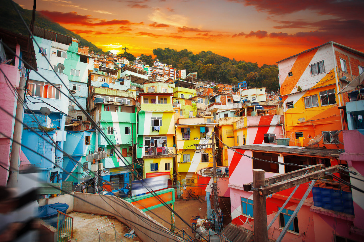 Obraz Wieloczęściowy Rio de Janeiro – dynamiczna panorama miasta do wnętrz Boho, Eklektycznych, Nowoczesnych 180x120