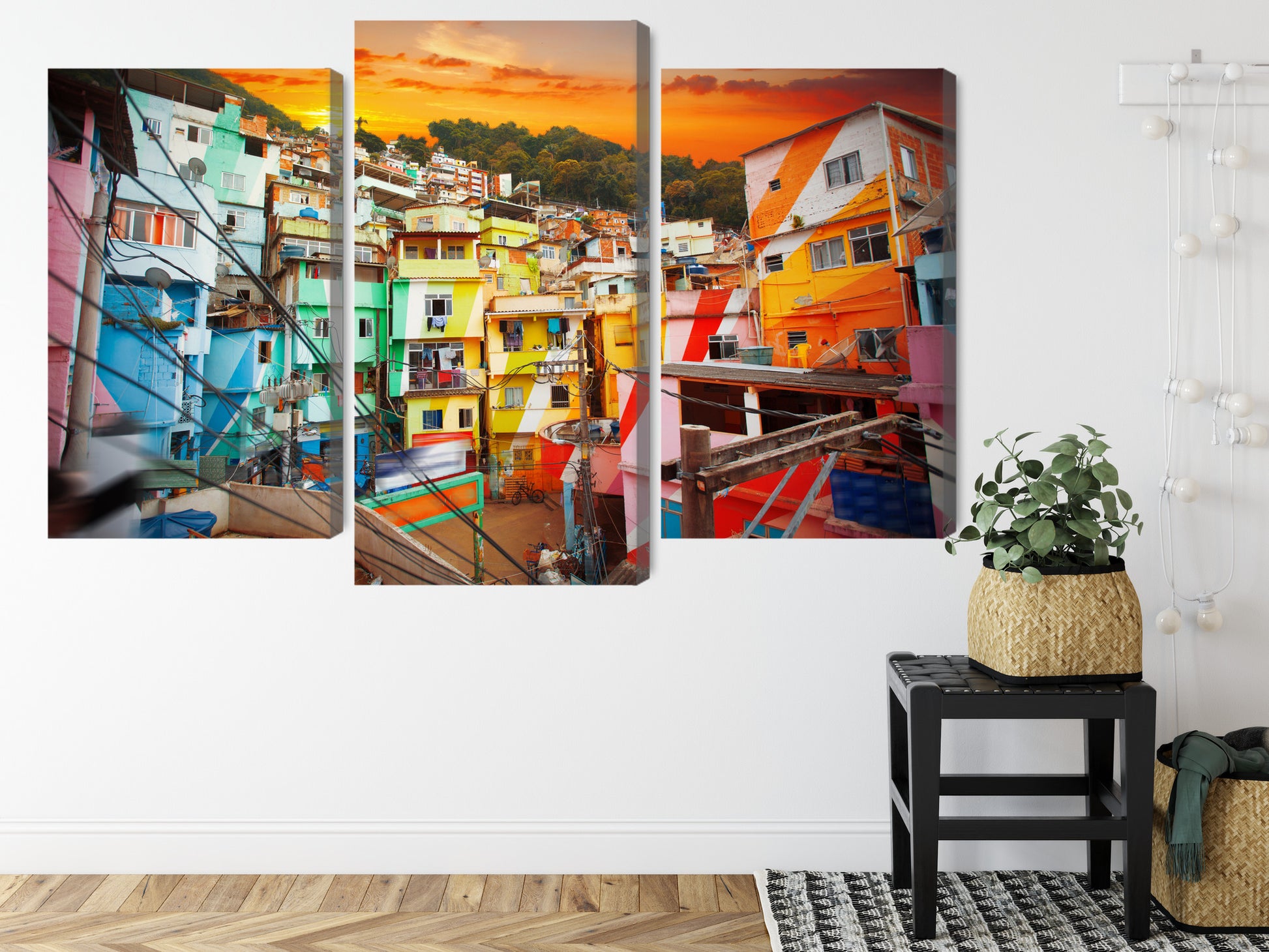 Obraz Wieloczęściowy Rio de Janeiro – dynamiczna panorama miasta do wnętrz Boho, Eklektycznych, Nowoczesnych – widok 7