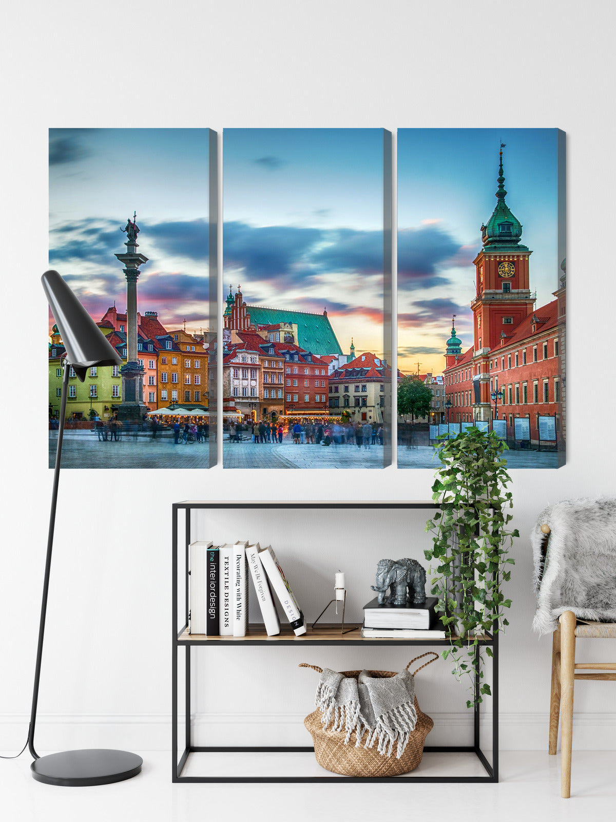 Obraz Wieloczęściowy Zamek Królewski Warszawa – miejska panorama do wnętrz klasycznych i nowoczesnych – widok 8