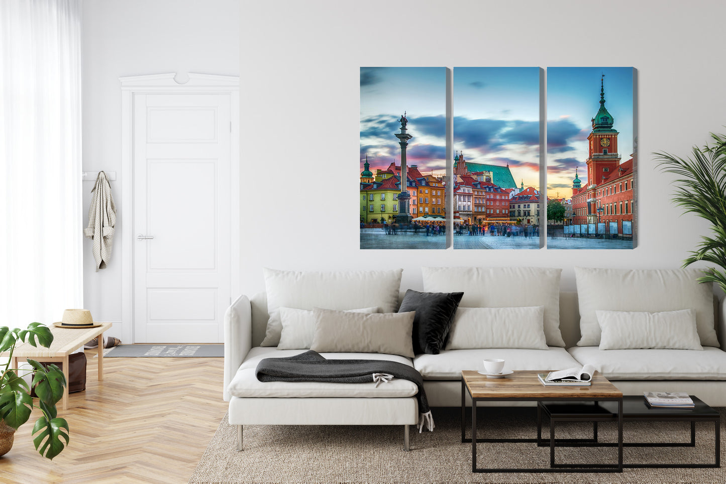 Obraz Wieloczęściowy Zamek Królewski Warszawa – miejska panorama do wnętrz klasycznych i nowoczesnych – widok 5