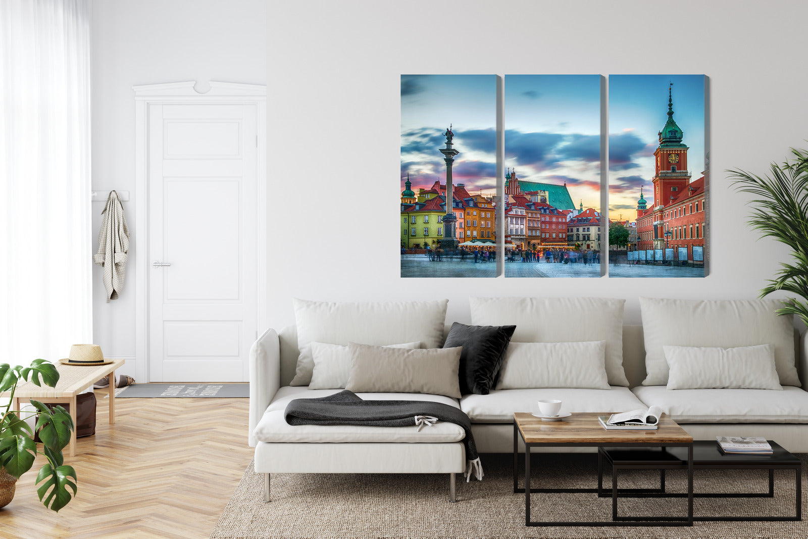 Obraz Wieloczęściowy Zamek Królewski Warszawa – miejska panorama do wnętrz klasycznych i nowoczesnych – widok 5