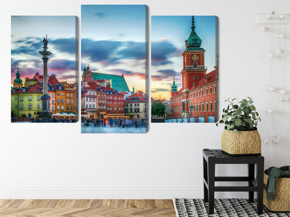Obraz Wieloczęściowy Panorama Zamku Królewskiego – Majestatyczna panorama dla wnętrz klasycznych, eleganckich i nowoczesnych – widok 7