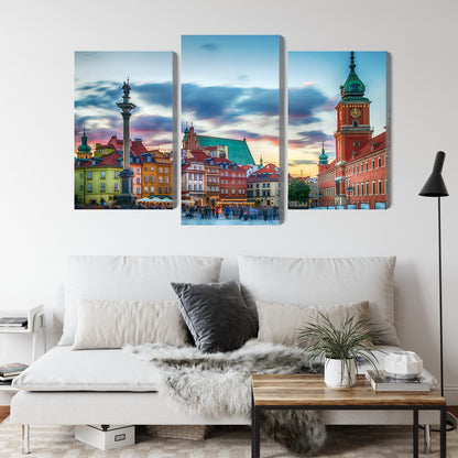 Obraz Wieloczęściowy Panorama Zamku Królewskiego – Majestatyczna panorama dla wnętrz klasycznych, eleganckich i nowoczesnych – widok 3