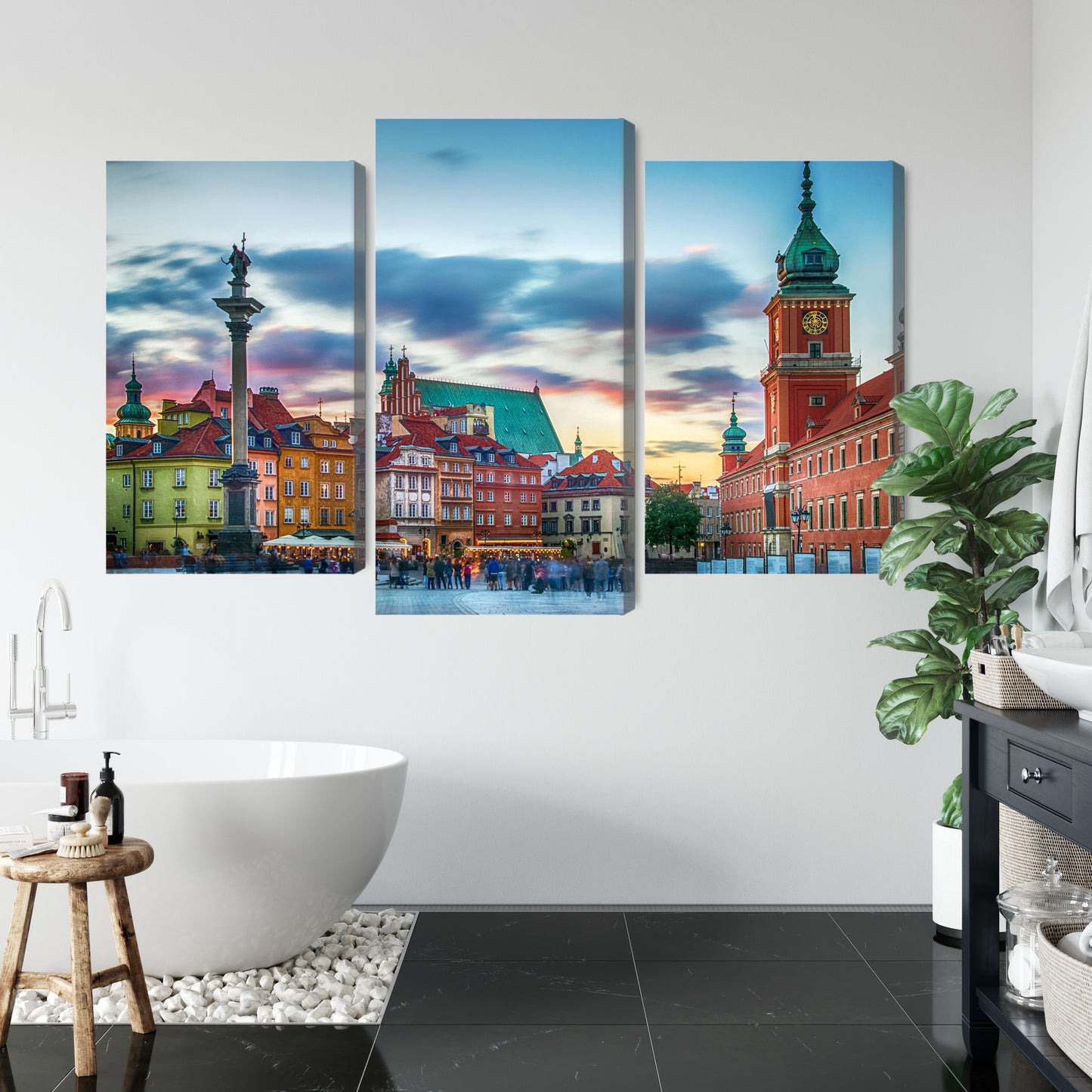 Obraz Wieloczęściowy Panorama Zamku Królewskiego – Majestatyczna panorama dla wnętrz klasycznych, eleganckich i nowoczesnych – widok 4