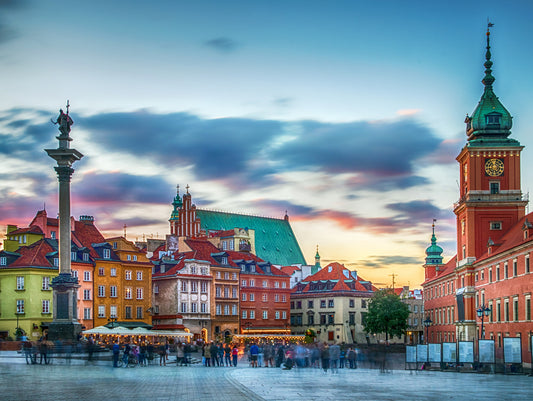 Obraz Wieloczęściowy Panorama Zamku Królewskiego – historyczna elegancja do wnętrz klasycznych i biurowych 200x150
