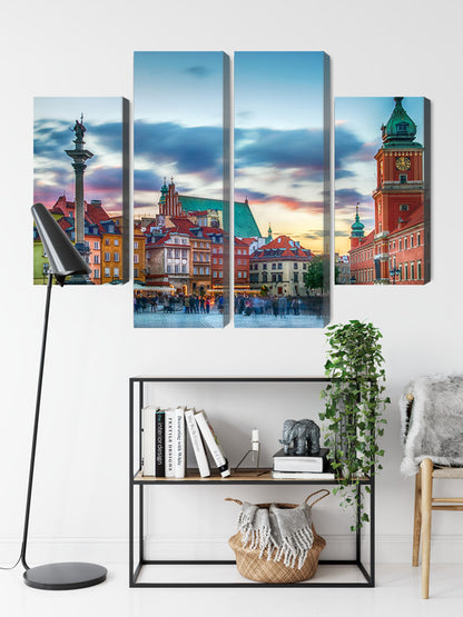 Obraz Wieloczęściowy Panorama Zamku Królewskiego – historyczna elegancja do wnętrz klasycznych i biurowych – widok 8