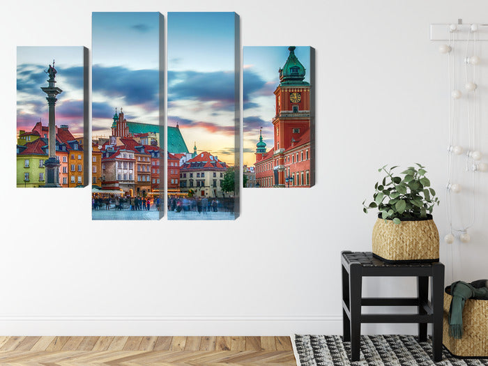 Obraz Wieloczęściowy Panorama Zamku Królewskiego – historyczna elegancja do wnętrz klasycznych i biurowych – widok 7