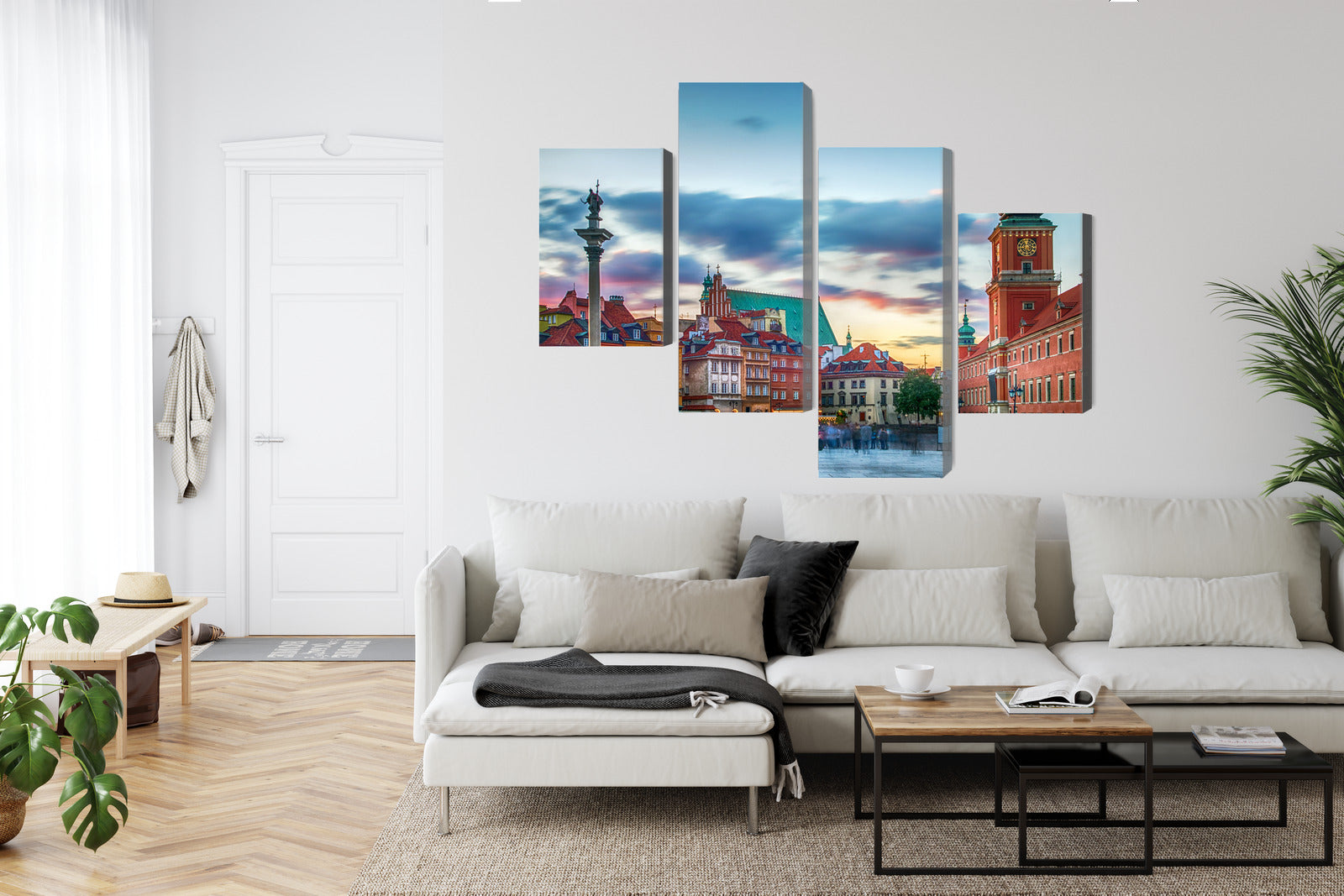 Obraz Wieloczęściowy Panorama Zamku Królewskiego – historyczny widok do wnętrz eleganckich i modern classic. – widok 5