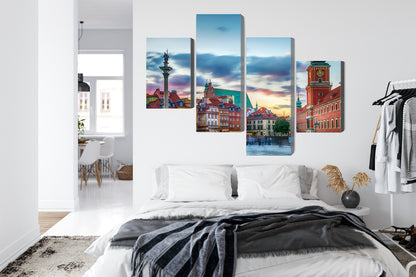 Obraz Wieloczęściowy Panorama Zamku Królewskiego – historyczny widok do wnętrz eleganckich i modern classic. – widok 6