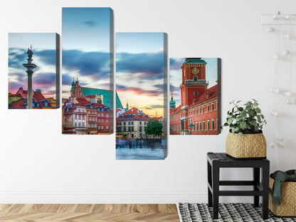 Obraz Wieloczęściowy Panorama Zamku Królewskiego – historyczny widok do wnętrz eleganckich i modern classic. – widok 7