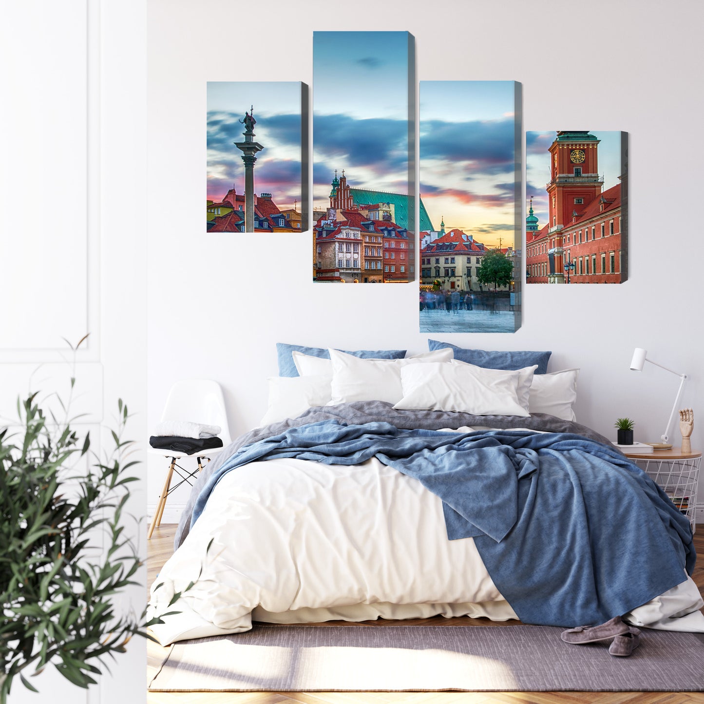 Obraz Wieloczęściowy Panorama Zamku Królewskiego – historyczny widok do wnętrz eleganckich i modern classic. – widok 2