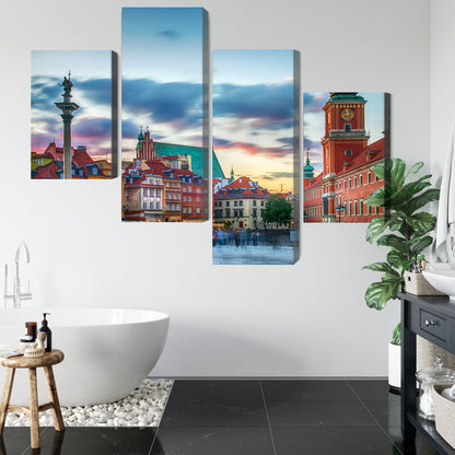 Obraz Wieloczęściowy Panorama Zamku Królewskiego – historyczny widok do wnętrz eleganckich i modern classic. – widok 4