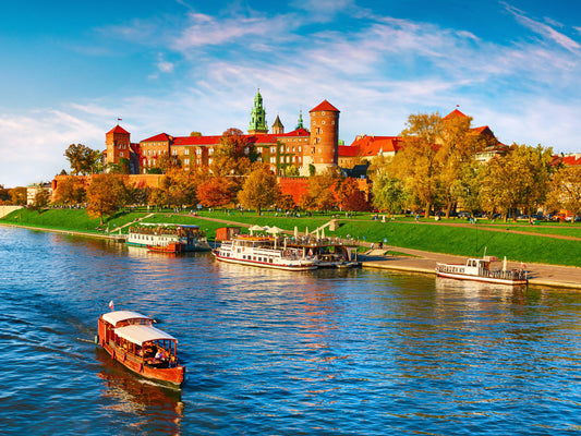 Obraz Wieloczęściowy Zamek Wawel Kraków – majestatyczny widok do wnętrz klasycznych i eleganckich 200x150