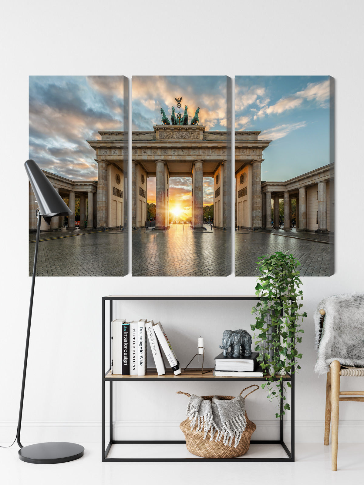 Obraz Wieloczęściowy Brama Brandenburska – majestatyczna panorama do wnętrz klasycznych i nowoczesnych – widok 8