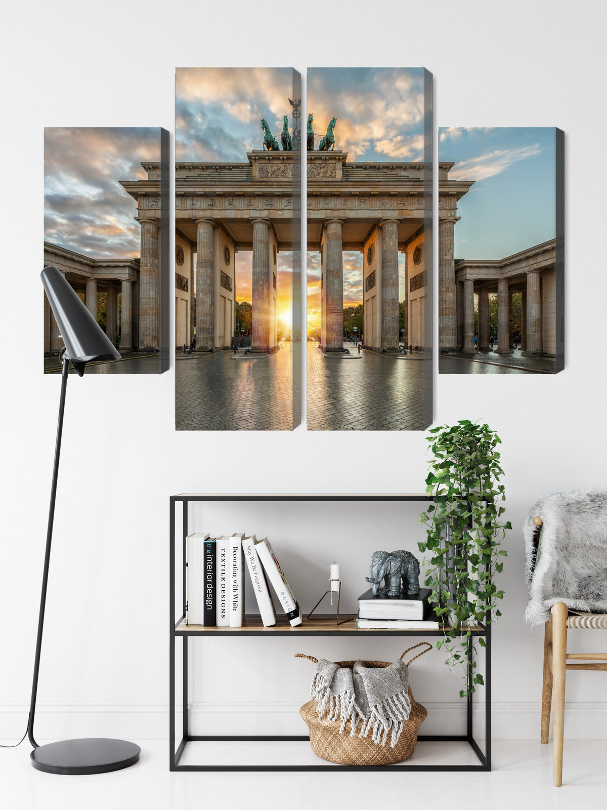 Obraz Wieloczęściowy Brama Brandenburska – majestatyczna panorama miejska do wnętrz klasycznych, nowoczesnych i industrialnych – widok 8
