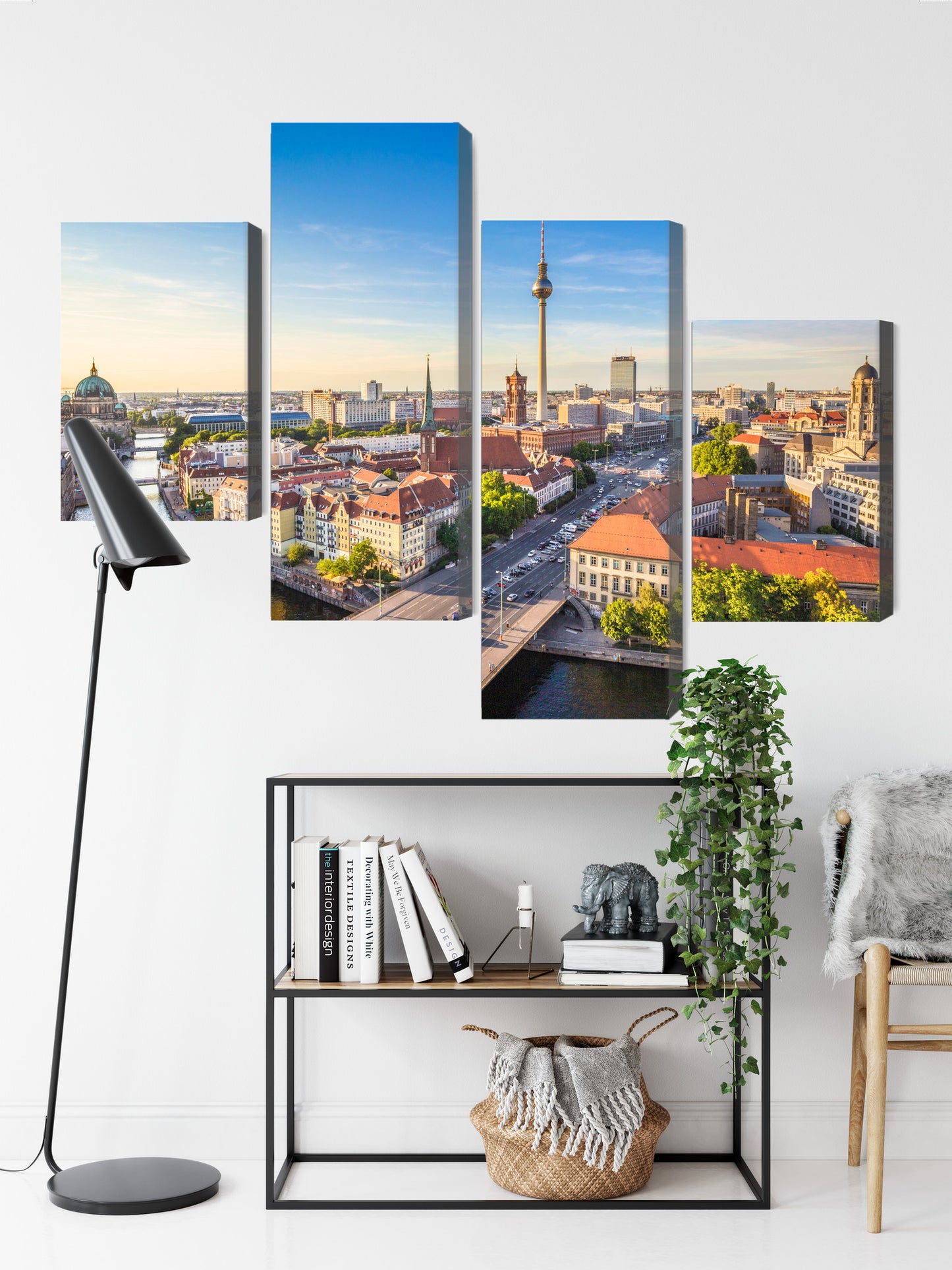 Obraz Wieloczęściowy Panorama Berlina Szprewa – miejska elegancja do wnętrz nowoczesnych i industrialnych – widok 8