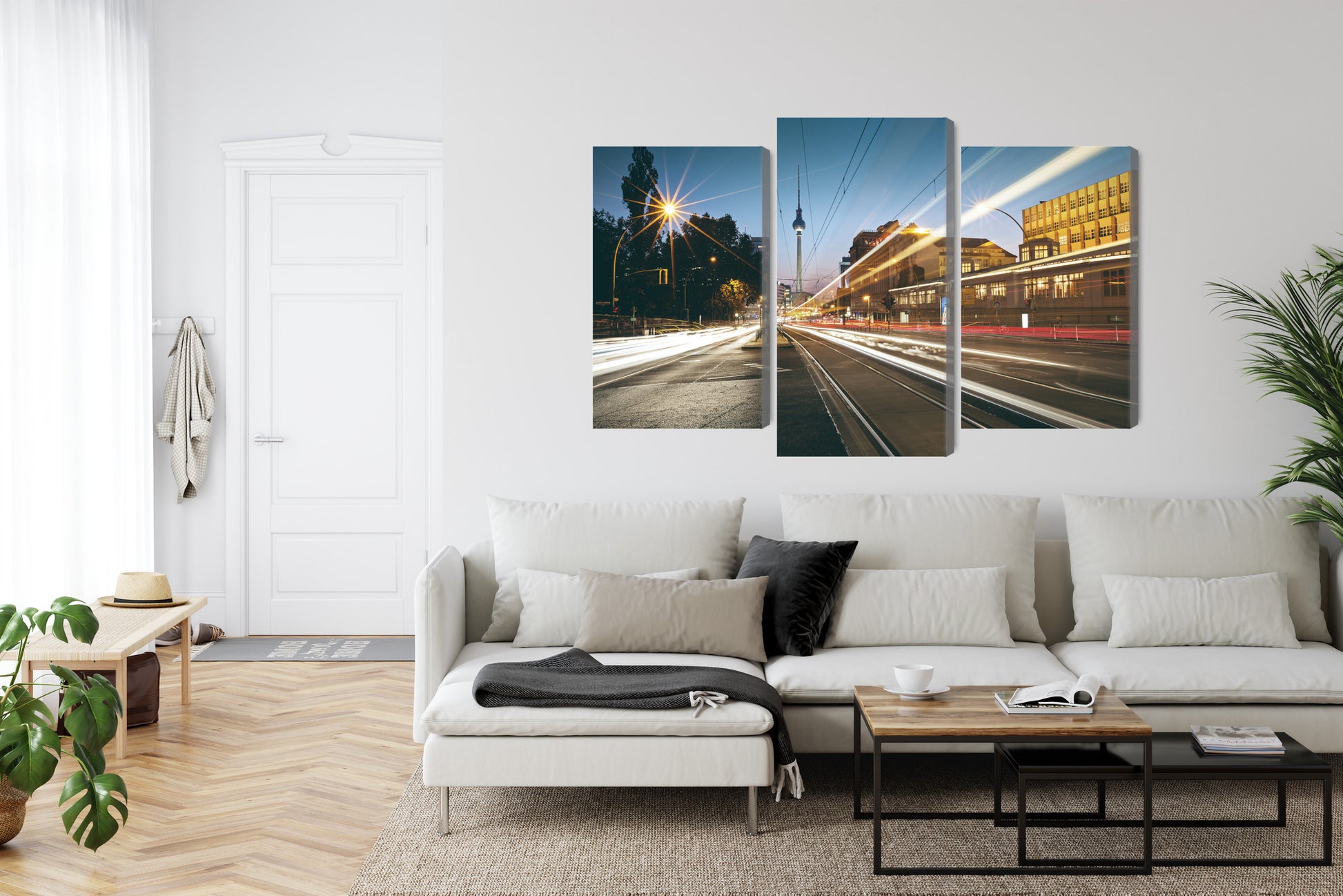 Obraz Wieloczęściowy Berlin – Miejska panorama do wnętrz nowoczesnych, industrialnych i loftowych – widok 5