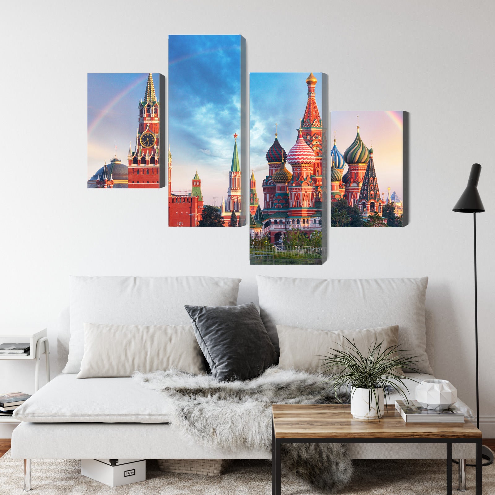 Obraz Wieloczęściowy Plac Czerwony – monumentalna panorama do wnętrz klasycznych, nowoczesnych i eklektycznych – widok 3