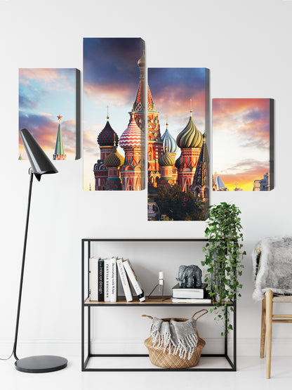 Obraz Wieloczęściowy Moskwa Plac Czerwony – ikoniczna panorama do wnętrz klasycznych i eleganckich – widok 8