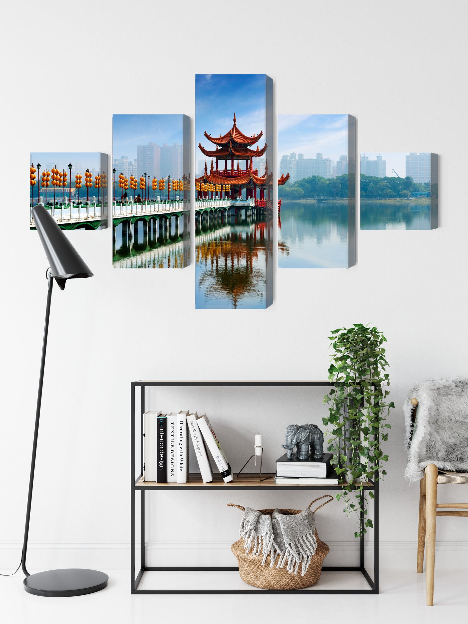 Obraz Wieloczęściowy Kaohsiung, Panorama Portowa – dynamiczny pejzaż miejski do wnętrz nowoczesnych i loftowych – widok 8