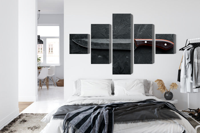 Obraz Wieloczęściowy Stary Nóż – autentyczny, industrialny akcent do wnętrz Loft & Modern Farmhouse – widok 6