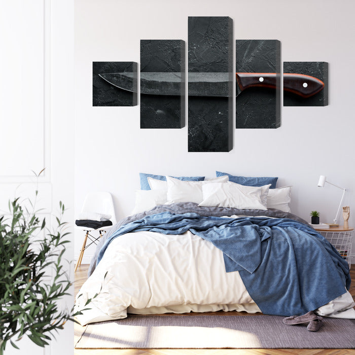Obraz Wieloczęściowy Stary Nóż – autentyczny, industrialny akcent do wnętrz Loft & Modern Farmhouse – widok 2
