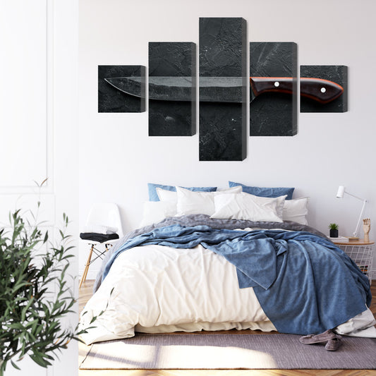 Obraz Wieloczęściowy Stary Nóż – autentyczny, industrialny akcent do wnętrz Loft & Modern Farmhouse – widok 2