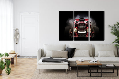 Obraz Wieloczęściowy Samochód Hot Rod – dynamiczna wizja do wnętrz industrialnych i męskich – widok 5