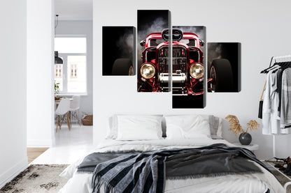Obraz Wieloczęściowy Hot Rod – Moc motoryzacji do wnętrz industrialnych, loftowych i nowoczesnych – widok 6