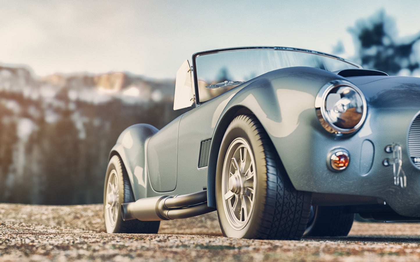 Obraz Wieloczęściowy Klasyczny Samochód Retro – Ikona motoryzacji do wnętrz industrialnych, loft i modern classic 240x150