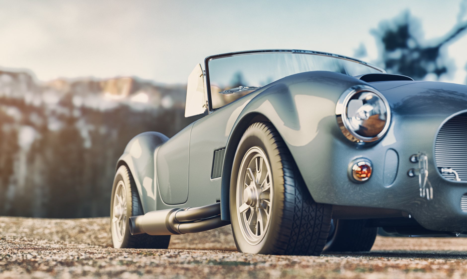 Obraz Wieloczęściowy Kultowy Samochód – Nostalgia Motoryzacji do wnętrz industrialnych i modern classic 250x150