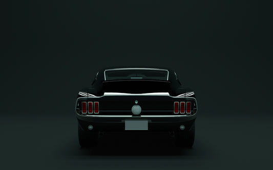 Obraz Wieloczęściowy Klasyczny Muscle Car – Potężna Ikona Stylu do wnętrz industrialnych i nowoczesnych 240x150