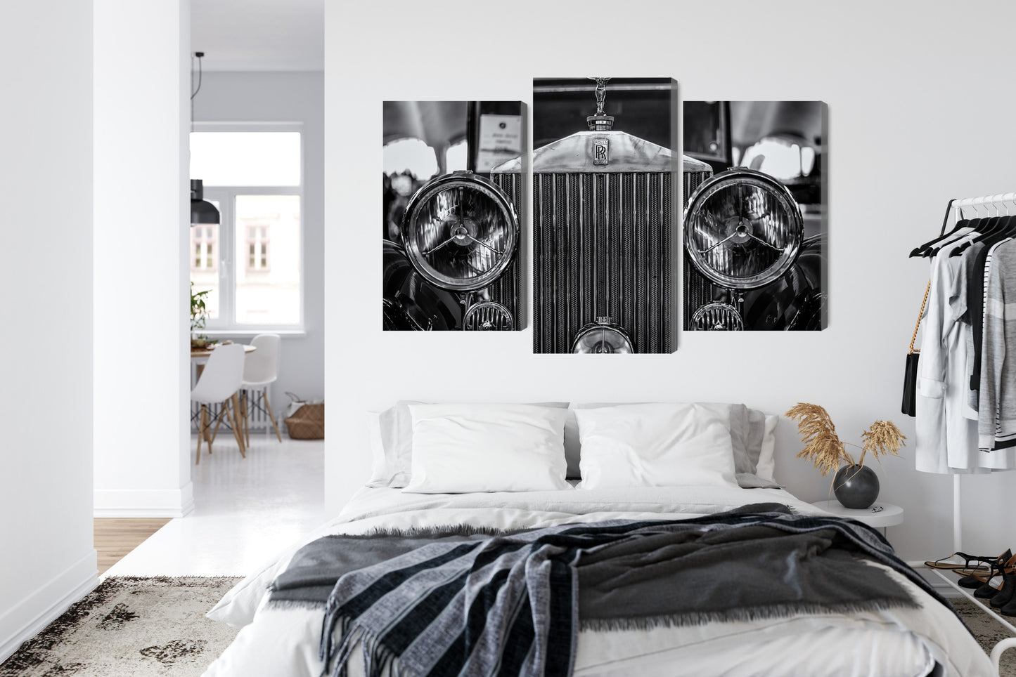 Obraz Wieloczęściowy Rolls Royce – klasyka motoryzacji do wnętrz nowoczesnych i Art Deco – widok 6
