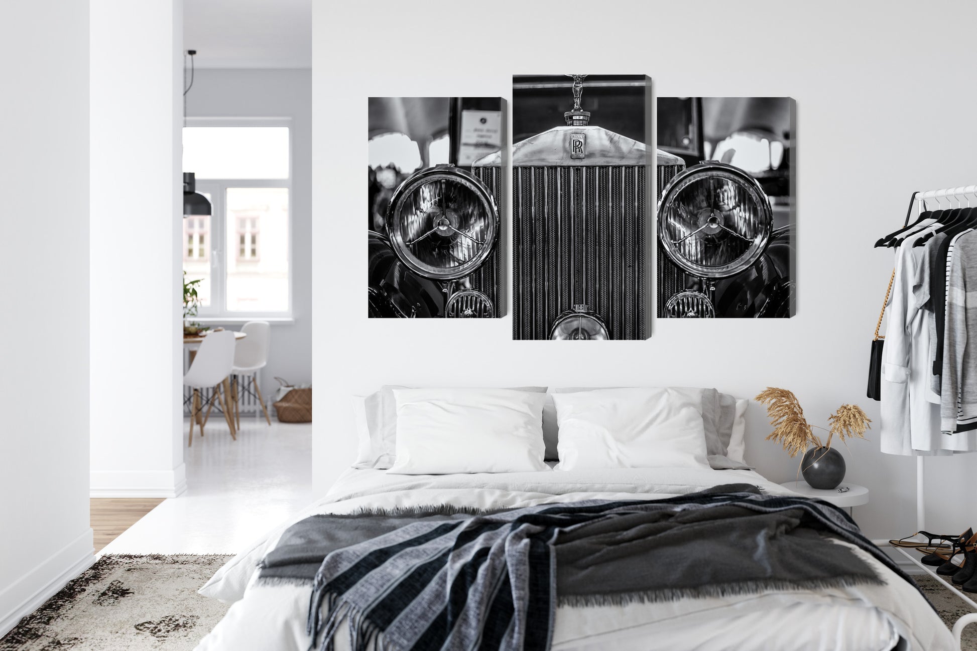 Obraz Wieloczęściowy Rolls Royce – klasyka motoryzacji do wnętrz nowoczesnych i Art Deco – widok 6