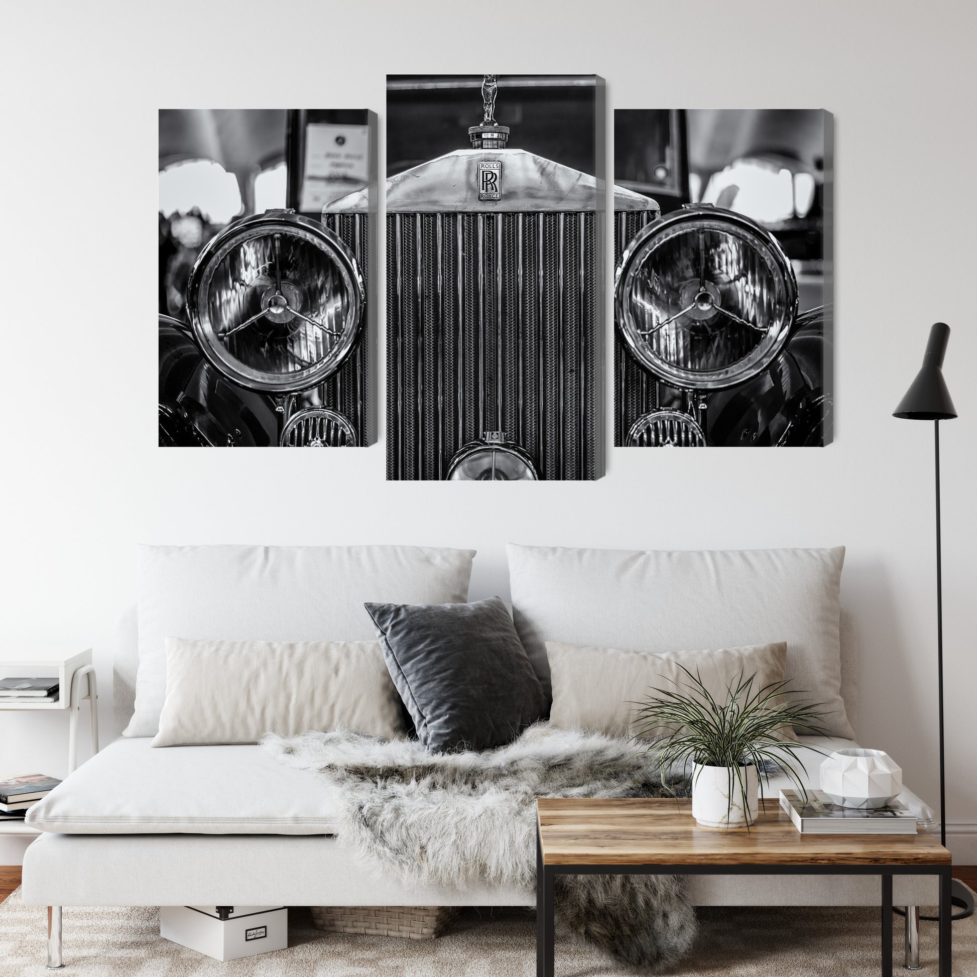 Obraz Wieloczęściowy Rolls Royce – klasyka motoryzacji do wnętrz nowoczesnych i Art Deco – widok 3