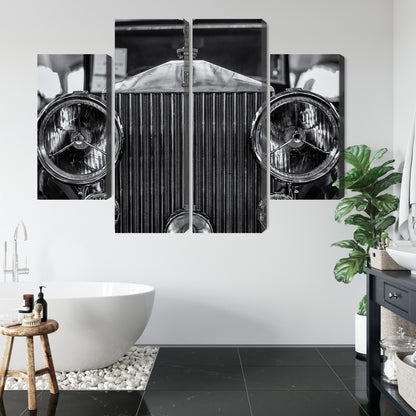 Obraz Wieloczęściowy Rolls Royce Z Bliska – elegancki akcent motoryzacyjny do wnętrz nowoczesnych i industrialnych – widok 4