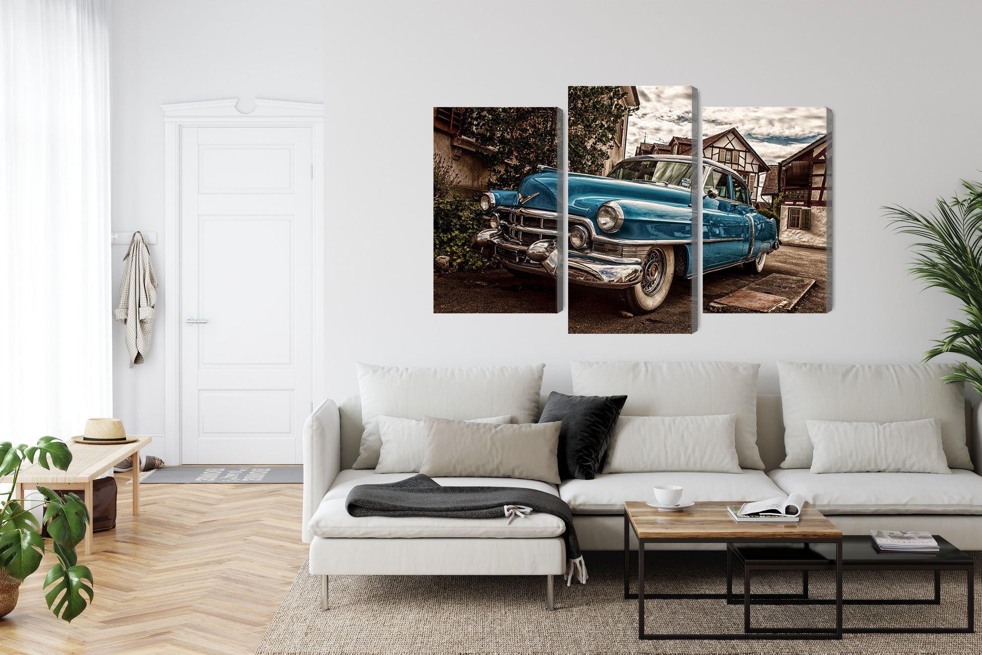 Obraz Wieloczęściowy Cadillac Eldorado 1953 – klimat retro do wnętrz loftowych i vintage – widok 5