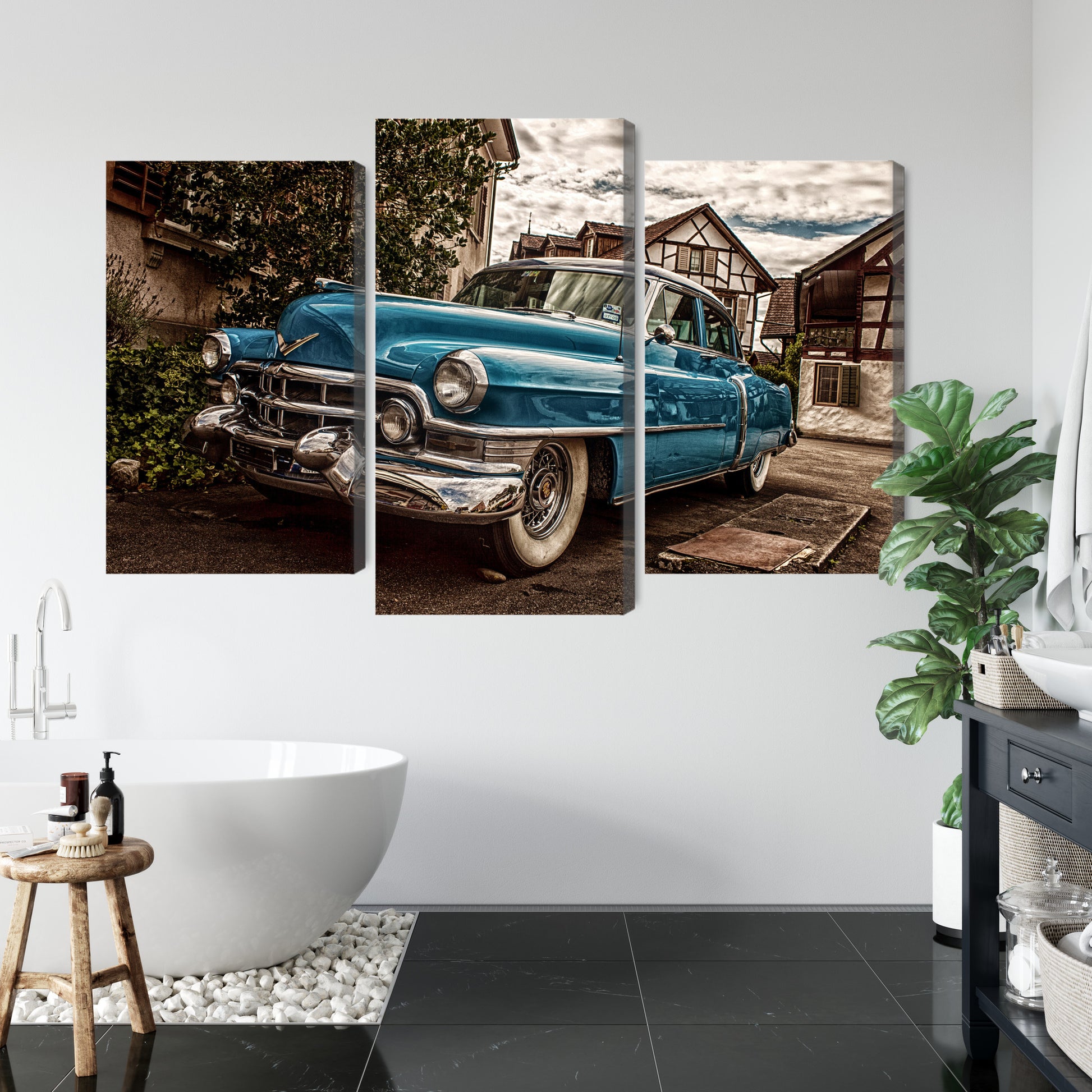 Obraz Wieloczęściowy Cadillac Eldorado 1953 – klimat retro do wnętrz loftowych i vintage – widok 4