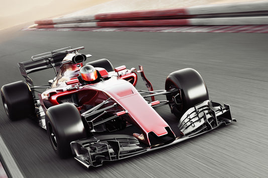 Obraz Wieloczęściowy Samochód Formuły 1 – energia i dynamika do wnętrz nowoczesnych i młodzieżowych 180x120