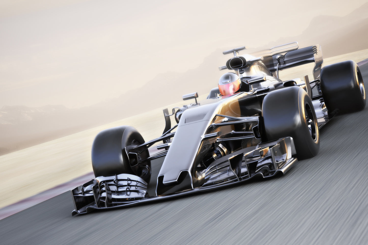 Obraz Wieloczęściowy Samochód F1 – sportowa dynamika do wnętrz nowoczesnych, industrialnych, męskich 180x120
