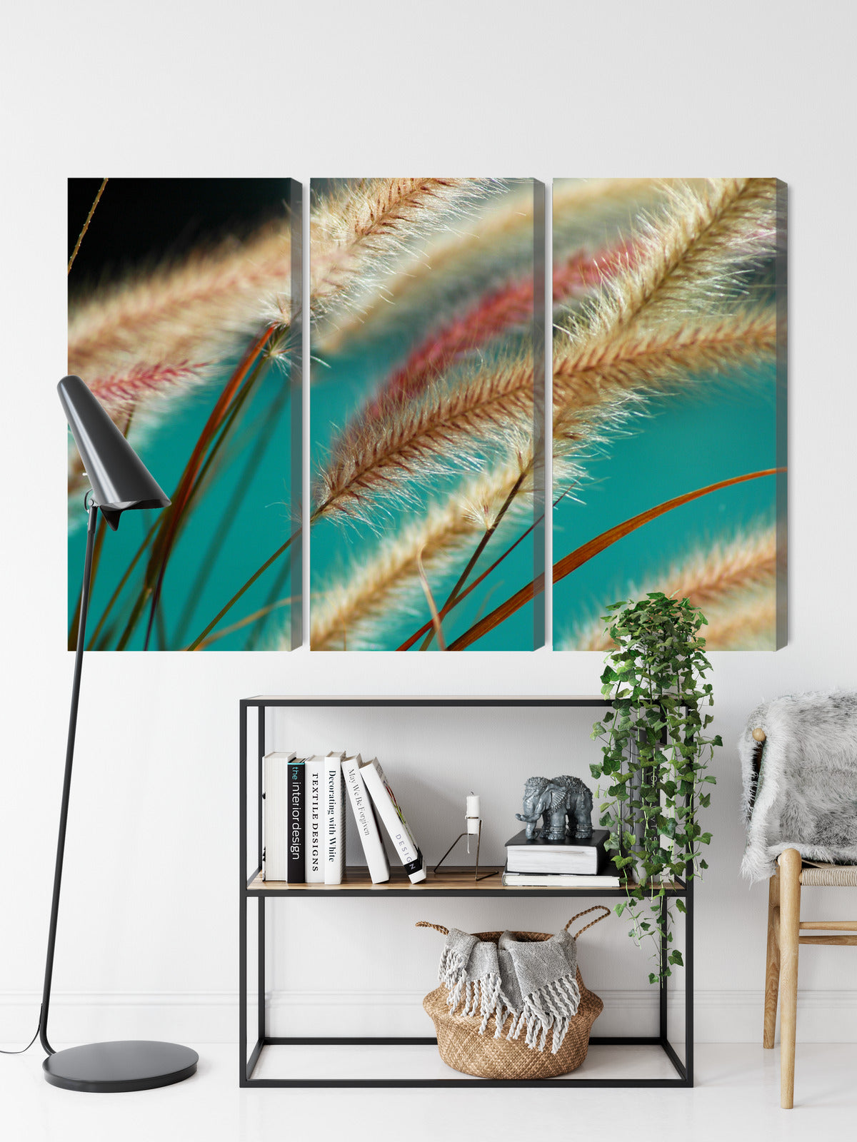 Obraz Wieloczęściowy Liście Makro – natura w detalu do wnętrz nowoczesnych i boho – widok 8