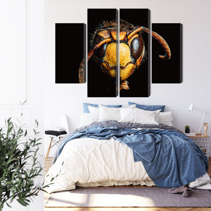 Obraz Wieloczęściowy Szerszeń Makro – dynamiczny akcent do wnętrz industrialnych i nowoczesnych – widok 2