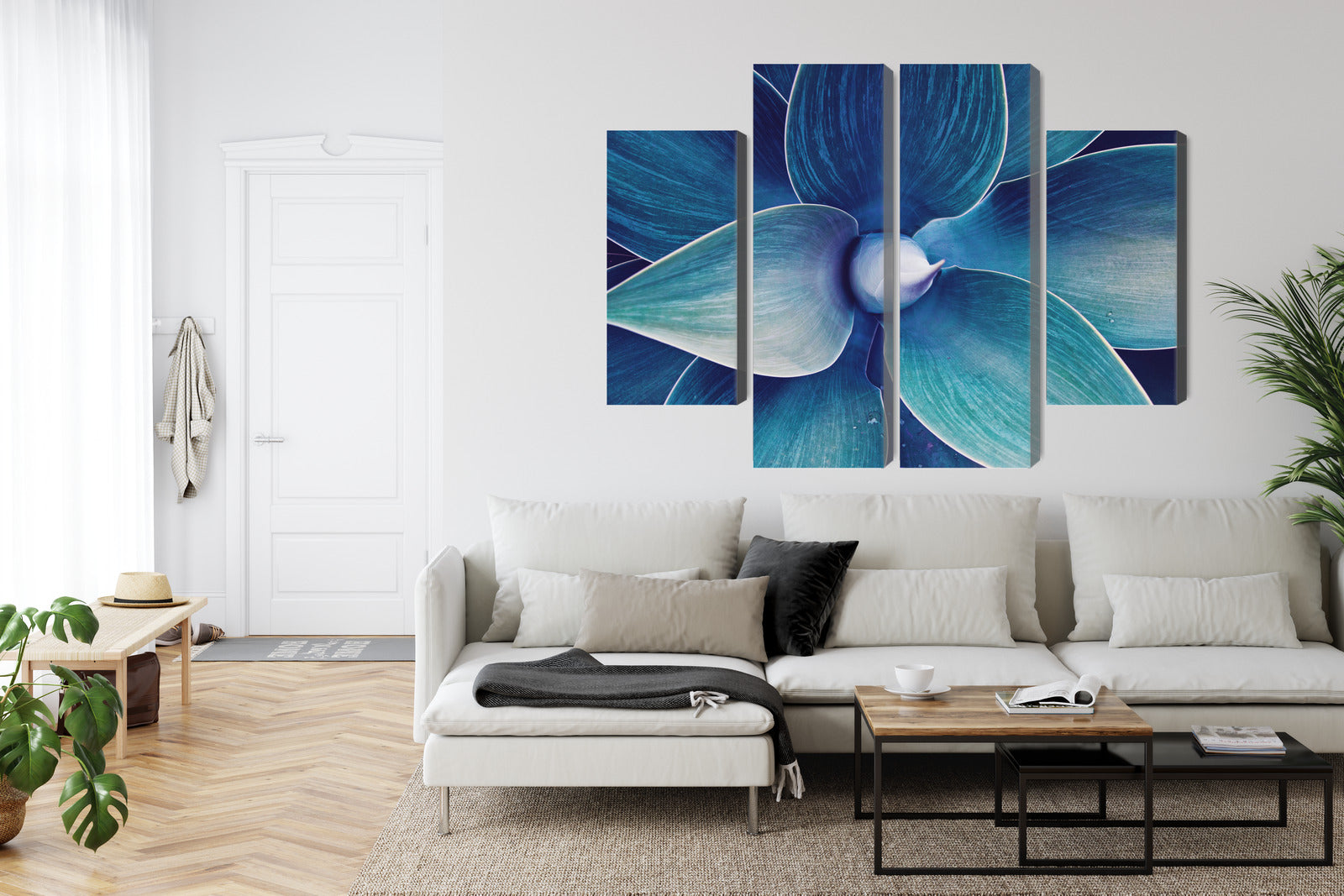 Obraz Wieloczęściowy Rośliny Makro – subtelna natura do wnętrz boho i minimalistycznych – widok 5