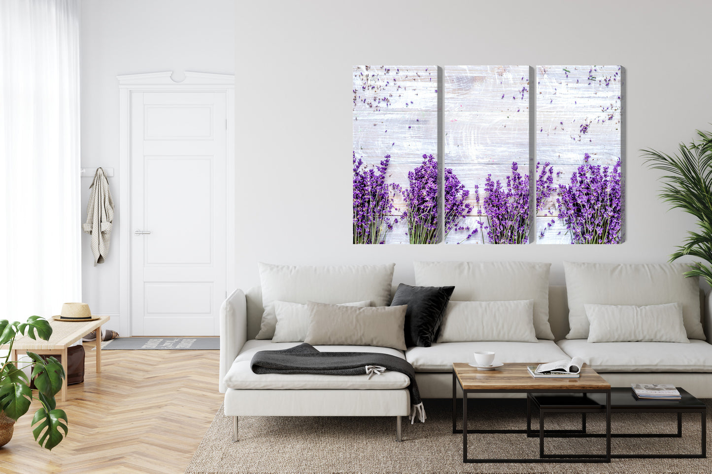 Obraz Wieloczęściowy Lawenda – Prowansalski spokój do wnętrz Rustykalnych i Shabby Chic – widok 5