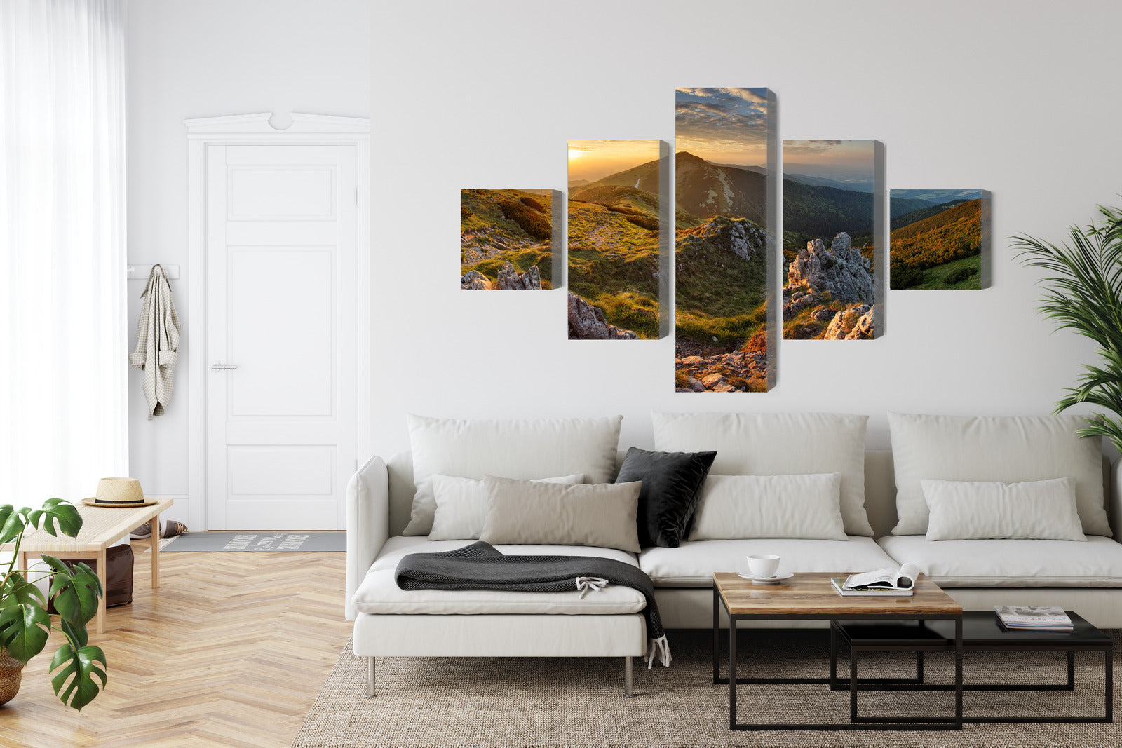 Obraz Wieloczęściowy Chlebowy Szczyt Słowacja – górska panorama do wnętrz rustykalnych i boho – widok 5