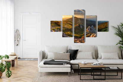Obraz Wieloczęściowy Chlebowy Szczyt Słowacja – górska panorama do wnętrz rustykalnych i boho – widok 5