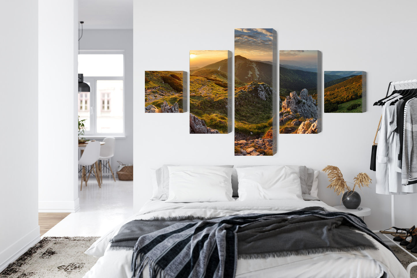 Obraz Wieloczęściowy Chlebowy Szczyt Słowacja – górska panorama do wnętrz rustykalnych i boho – widok 6
