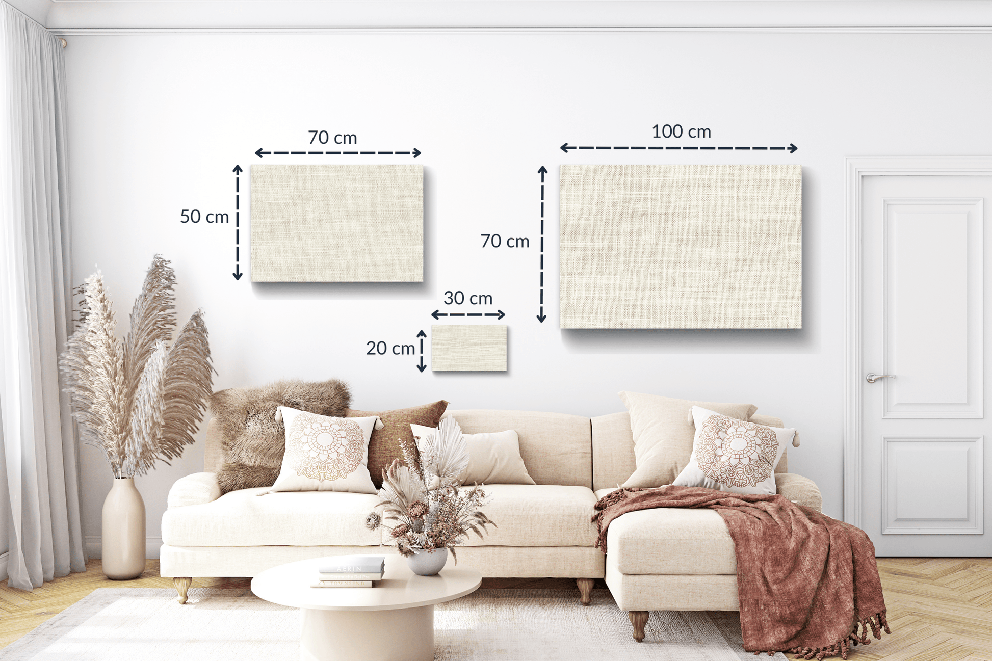 Obraz na płótnie drzewo z makami – nowoczesna dekoracja do salonu - Artavia